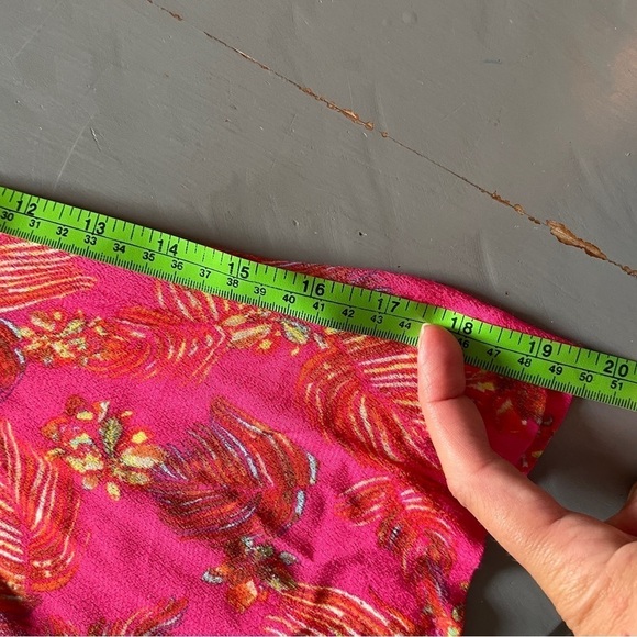 Free People Hot Pink Printed Hot Tropics Jumpsuit - Picture 15 of 16